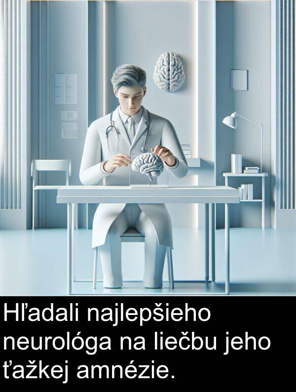 najlepšieho: Hľadali najlepšieho neurológa na liečbu jeho ťažkej amnézie.