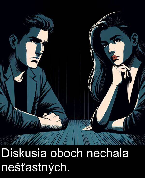 nechala: Diskusia oboch nechala nešťastných.