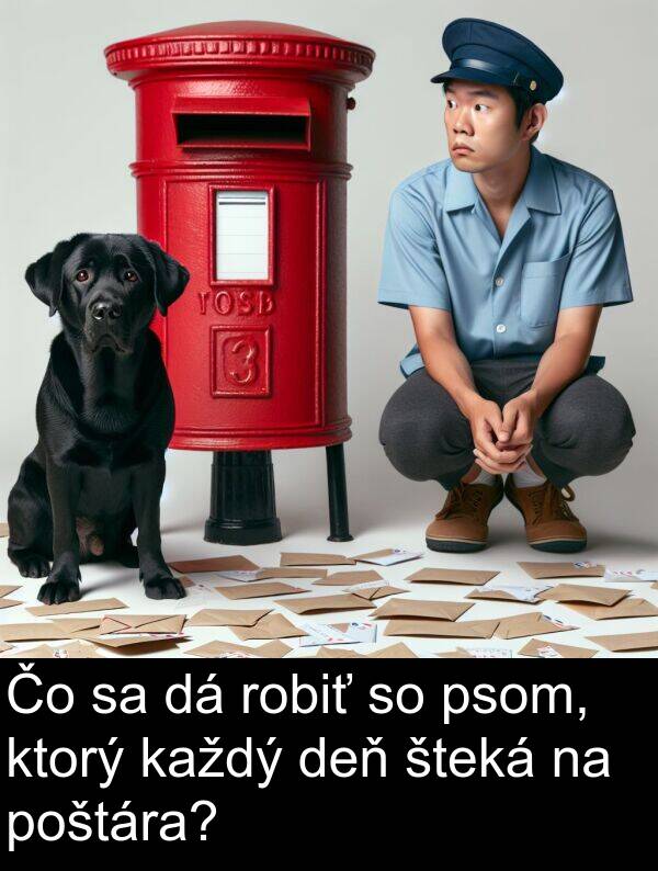 ktorý: Čo sa dá robiť so psom, ktorý každý deň šteká na poštára?