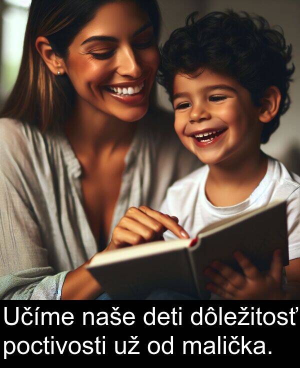 poctivosti: Učíme naše deti dôležitosť poctivosti už od malička.