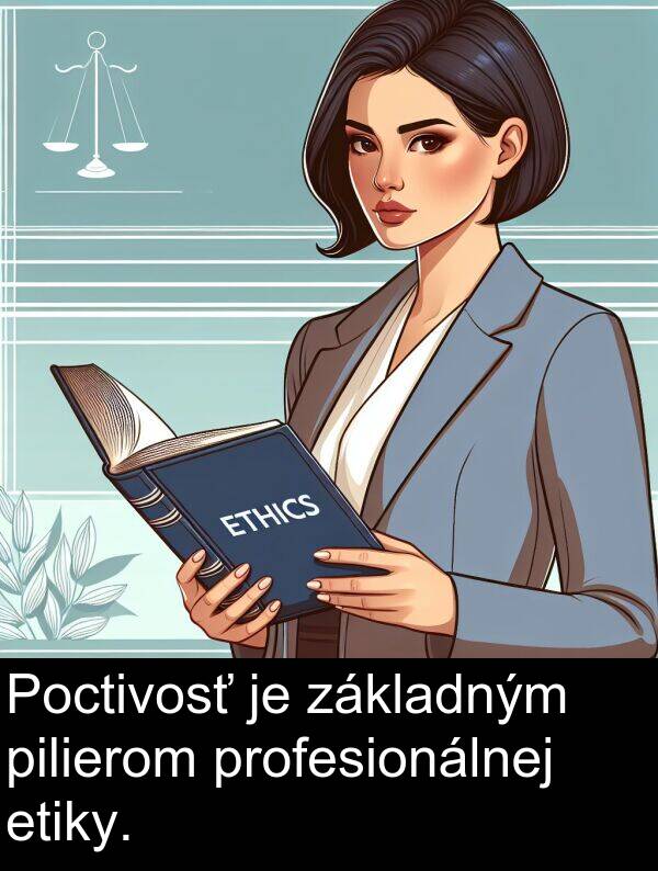 etiky: Poctivosť je základným pilierom profesionálnej etiky.