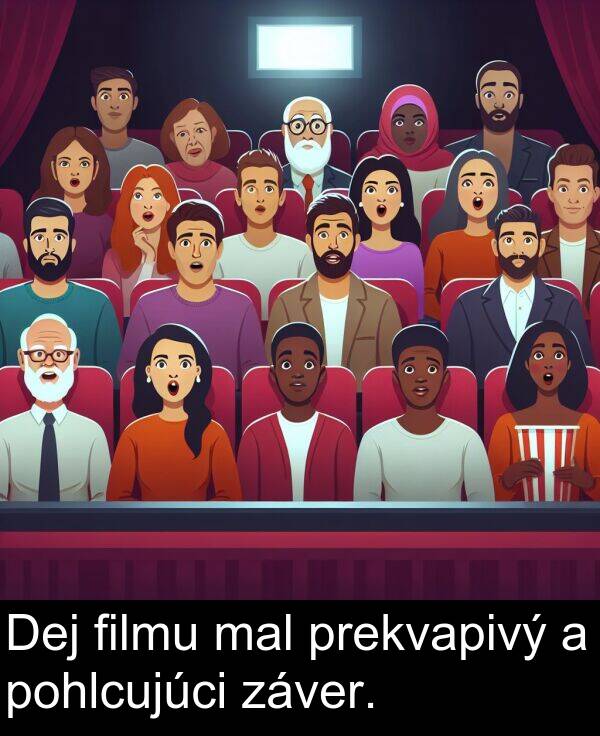 filmu: Dej filmu mal prekvapivý a pohlcujúci záver.