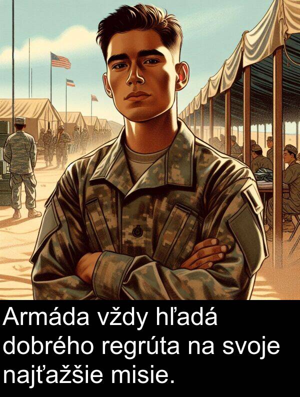 hľadá: Armáda vždy hľadá dobrého regrúta na svoje najťažšie misie.
