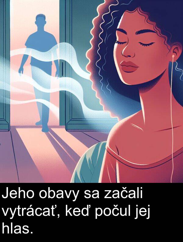 obavy: Jeho obavy sa začali vytrácať, keď počul jej hlas.