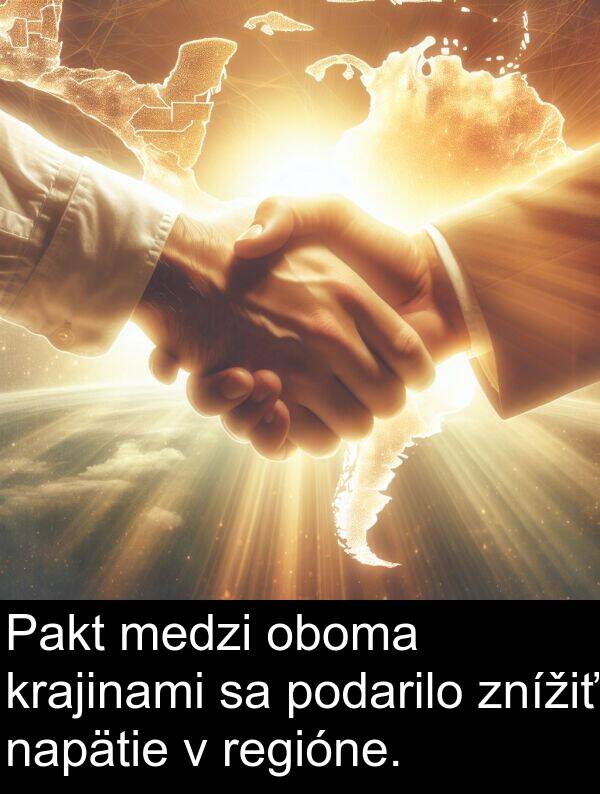 oboma: Pakt medzi oboma krajinami sa podarilo znížiť napätie v regióne.