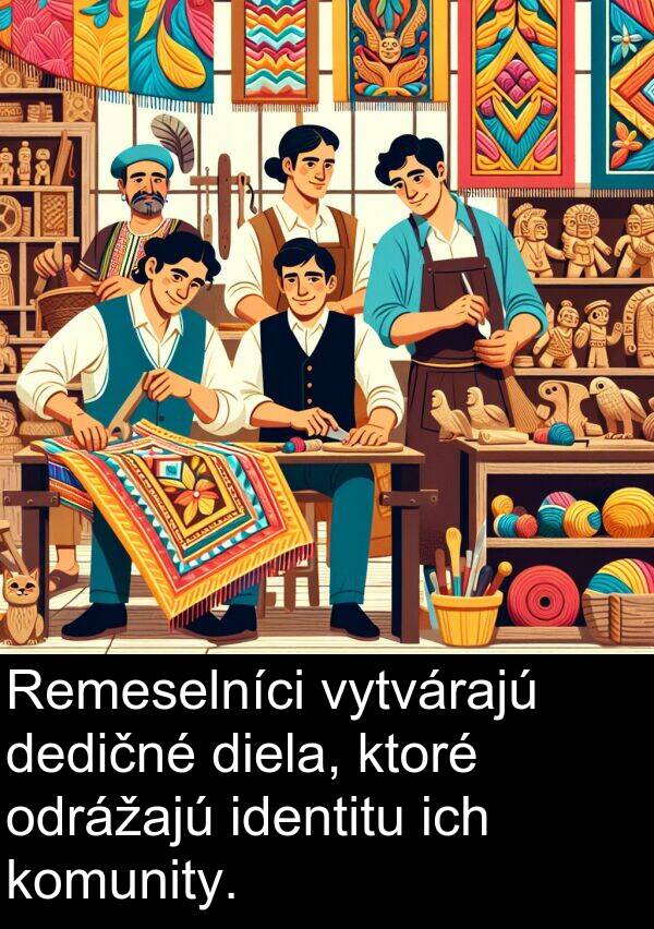 ich: Remeselníci vytvárajú dedičné diela, ktoré odrážajú identitu ich komunity.