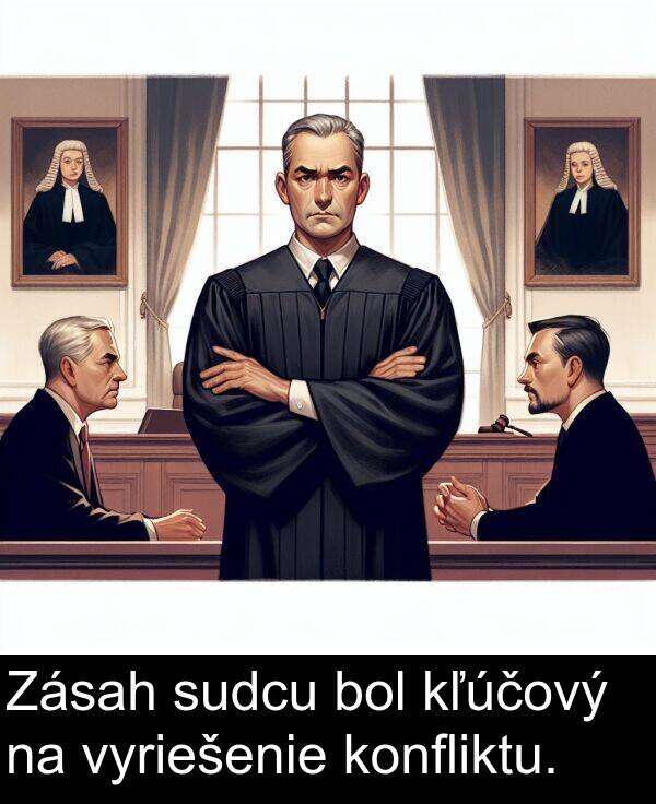 vyriešenie: Zásah sudcu bol kľúčový na vyriešenie konfliktu.