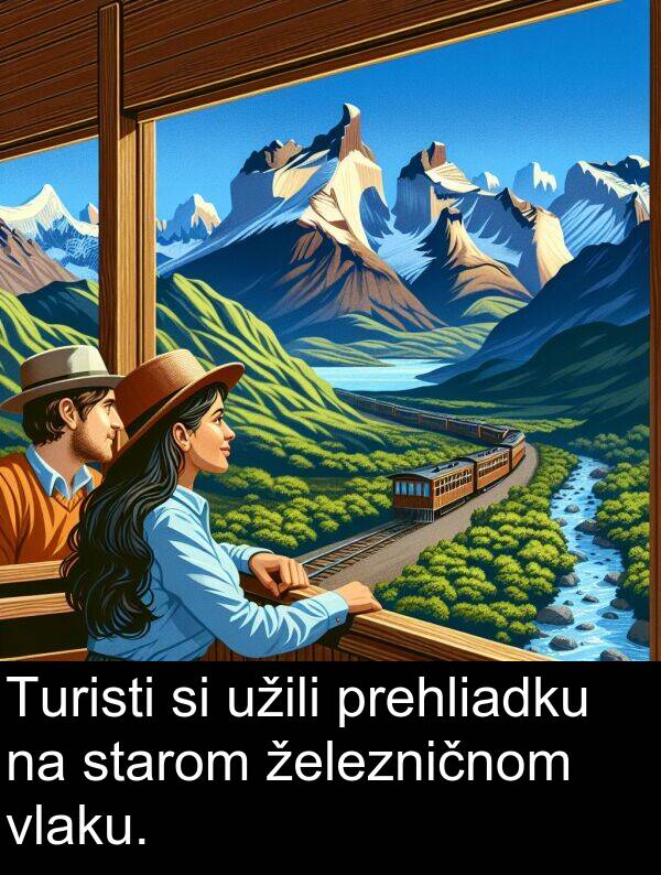 vlaku: Turisti si užili prehliadku na starom železničnom vlaku.