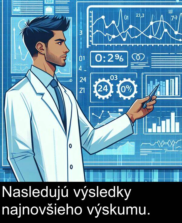 výsledky: Nasledujú výsledky najnovšieho výskumu.