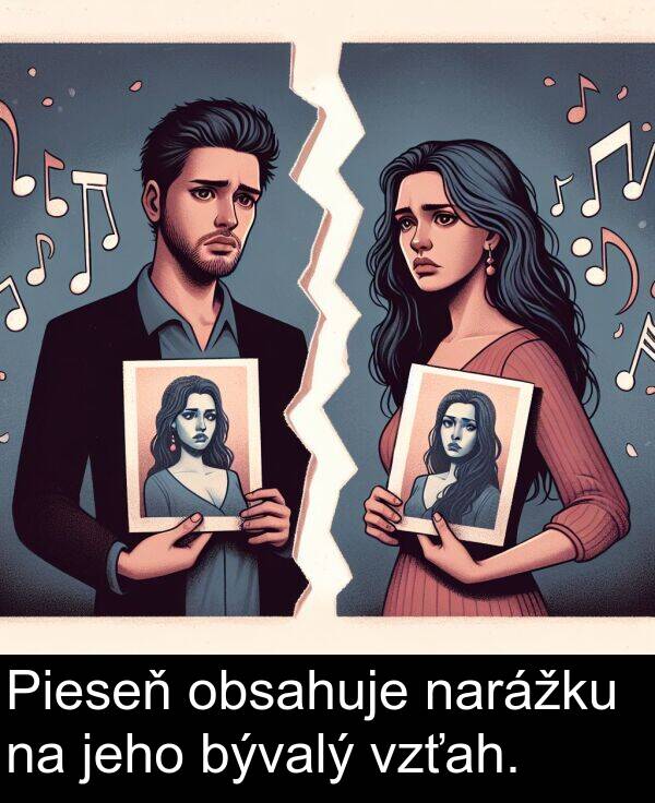 vzťah: Pieseň obsahuje narážku na jeho bývalý vzťah.