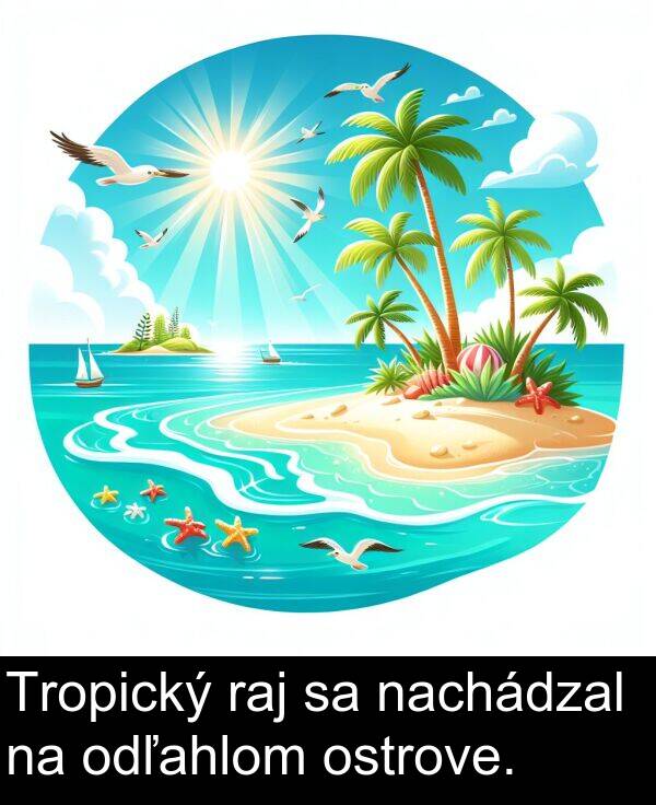 nachádzal: Tropický raj sa nachádzal na odľahlom ostrove.