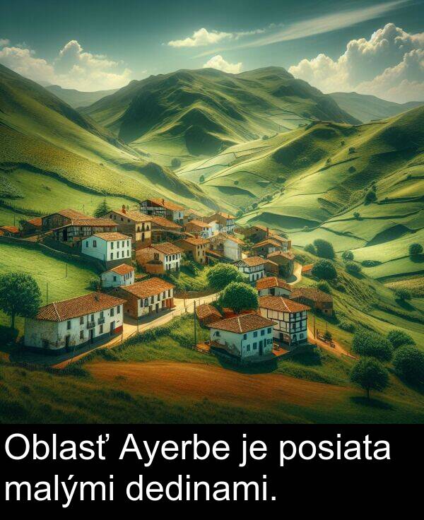 dedinami: Oblasť Ayerbe je posiata malými dedinami.