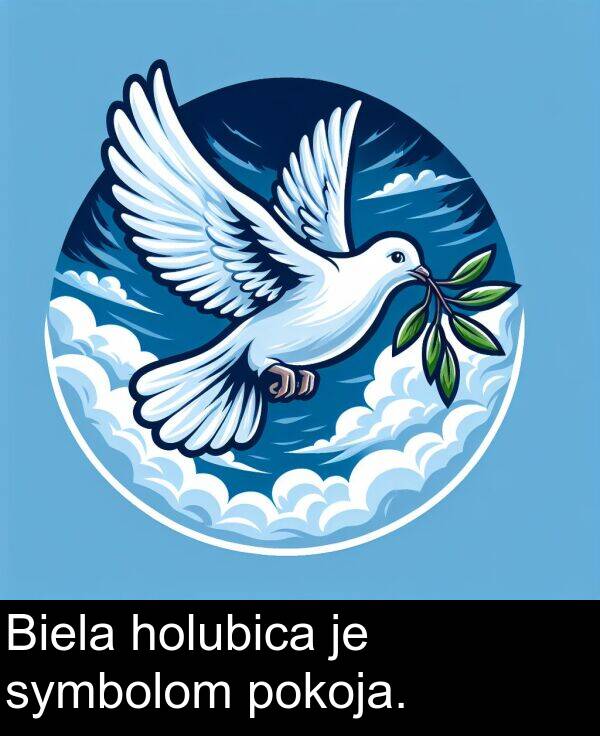 holubica: Biela holubica je symbolom pokoja.