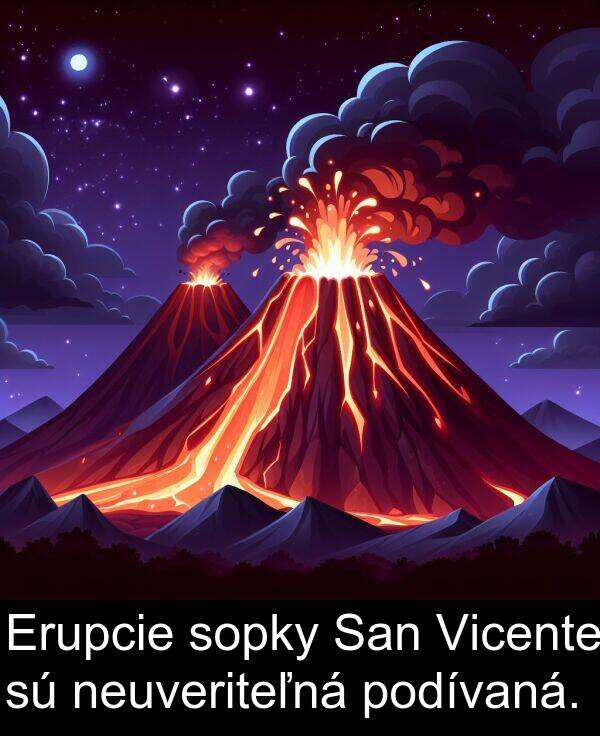 podívaná: Erupcie sopky San Vicente sú neuveriteľná podívaná.