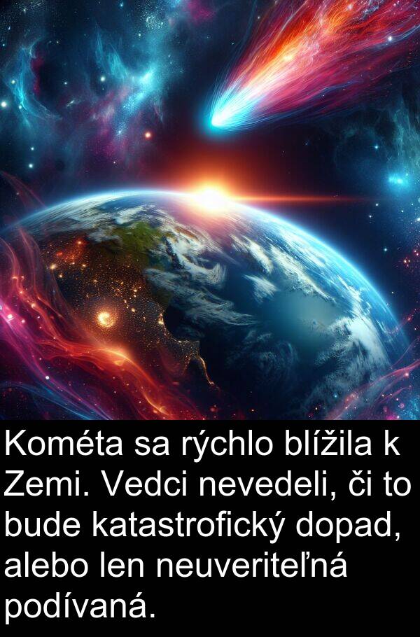 bude: Kométa sa rýchlo blížila k Zemi. Vedci nevedeli, či to bude katastrofický dopad, alebo len neuveriteľná podívaná.