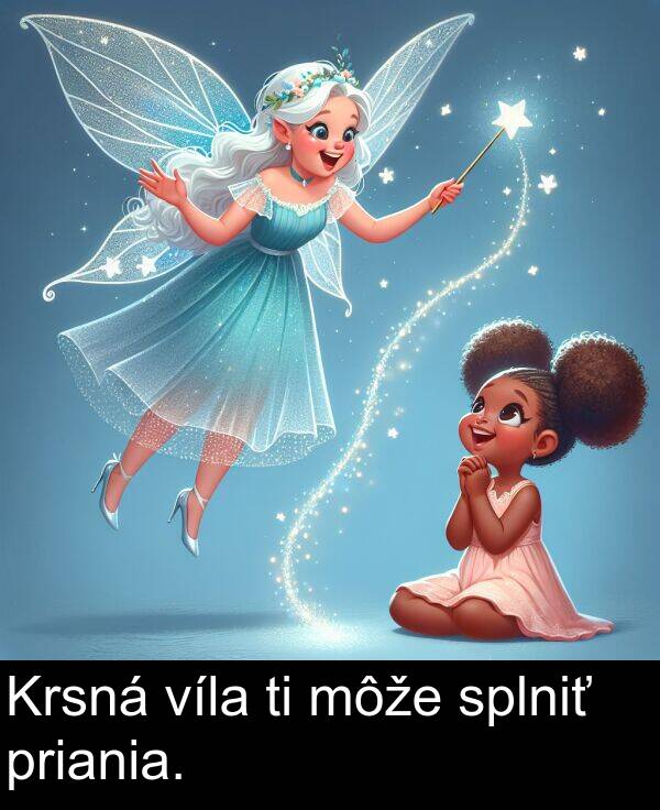 víla: Krsná víla ti môže splniť priania.