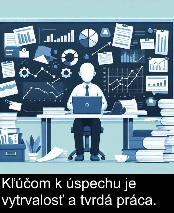 vytrvalosť: Kľúčom k úspechu je vytrvalosť a tvrdá práca.
