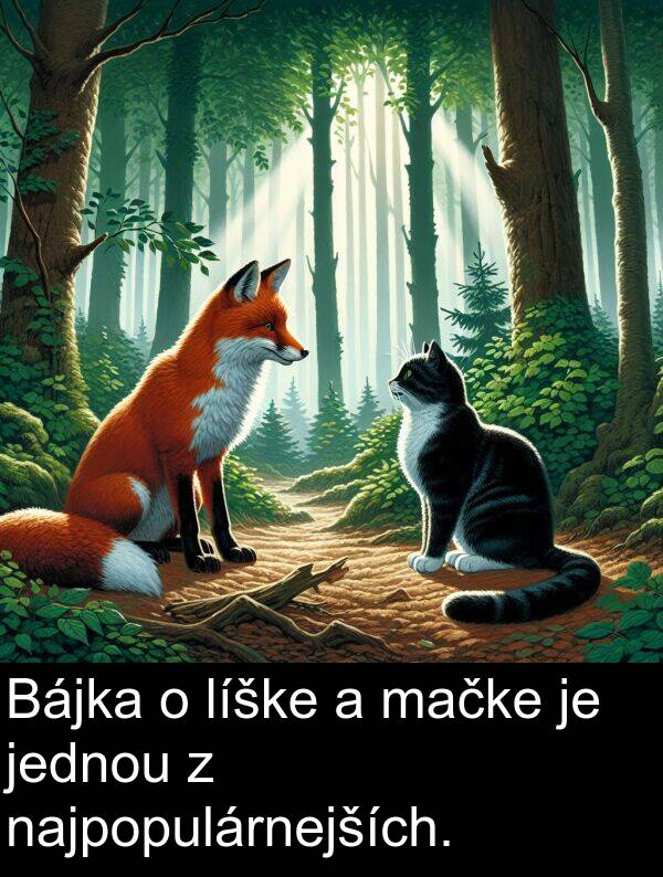 najpopulárnejších: Bájka o líške a mačke je jednou z najpopulárnejších.