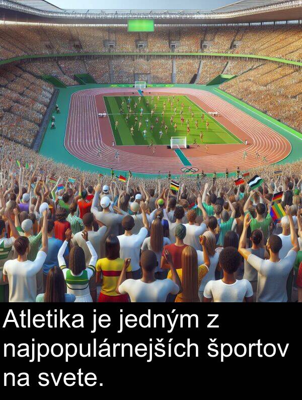 svete: Atletika je jedným z najpopulárnejších športov na svete.