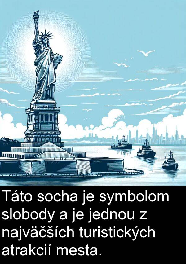 slobody: Táto socha je symbolom slobody a je jednou z najväčších turistických atrakcií mesta.