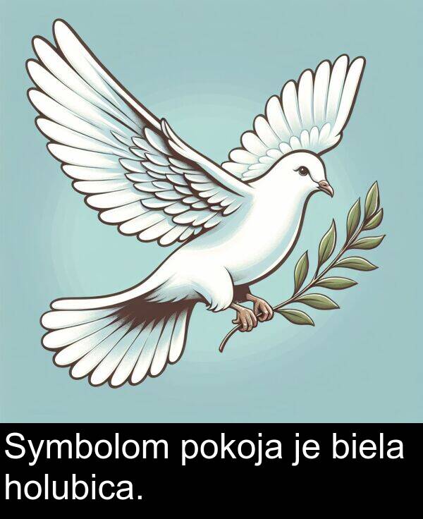 biela: Symbolom pokoja je biela holubica.
