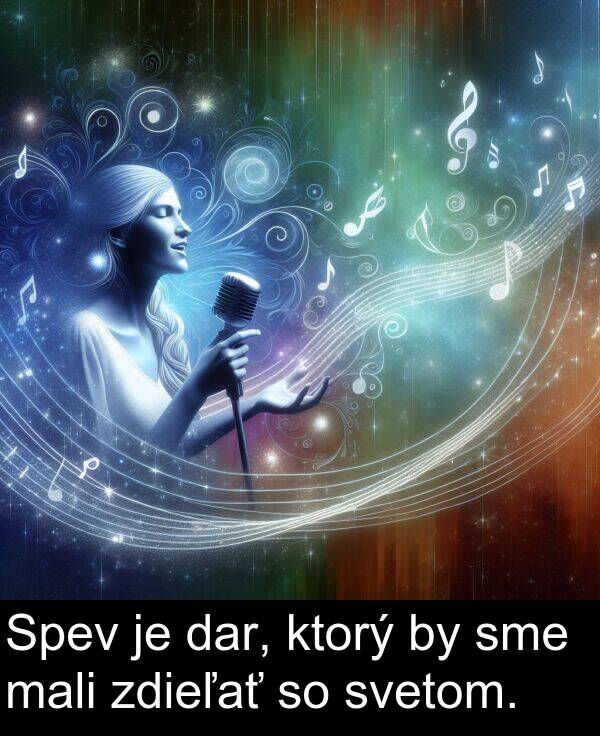 sme: Spev je dar, ktorý by sme mali zdieľať so svetom.