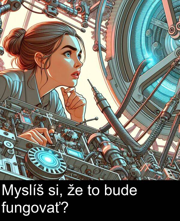 bude: Myslíš si, že to bude fungovať?