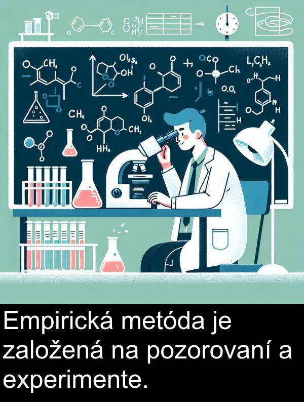 experimente: Empirická metóda je založená na pozorovaní a experimente.