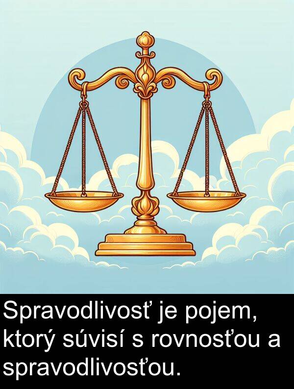 súvisí: Spravodlivosť je pojem, ktorý súvisí s rovnosťou a spravodlivosťou.