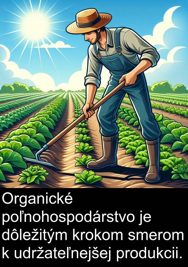 smerom: Organické poľnohospodárstvo je dôležitým krokom smerom k udržateľnejšej produkcii.