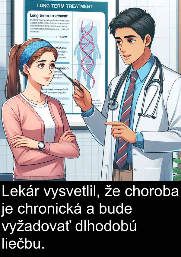 bude: Lekár vysvetlil, že choroba je chronická a bude vyžadovať dlhodobú liečbu.