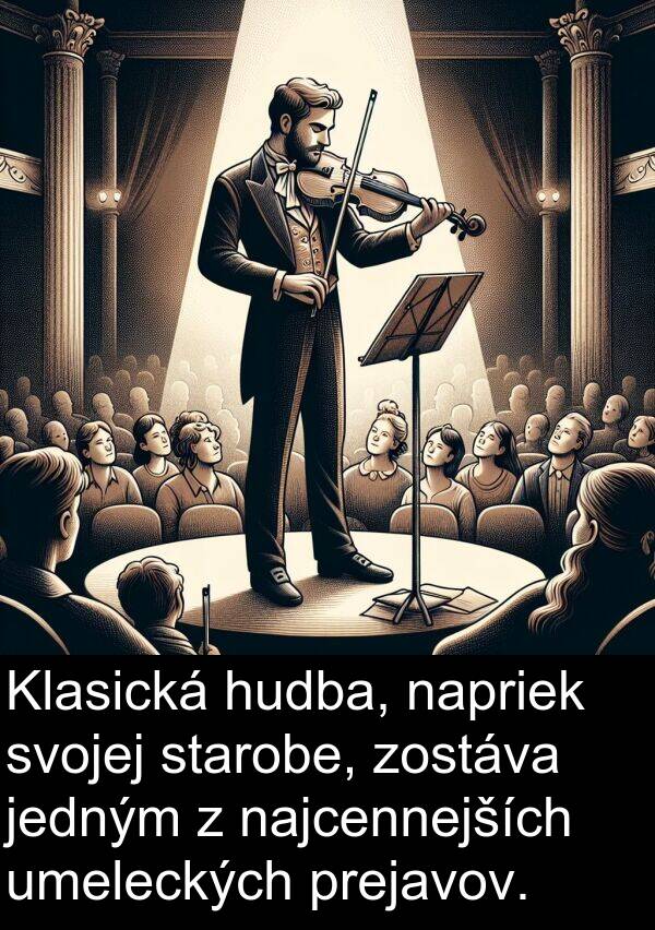 napriek: Klasická hudba, napriek svojej starobe, zostáva jedným z najcennejších umeleckých prejavov.