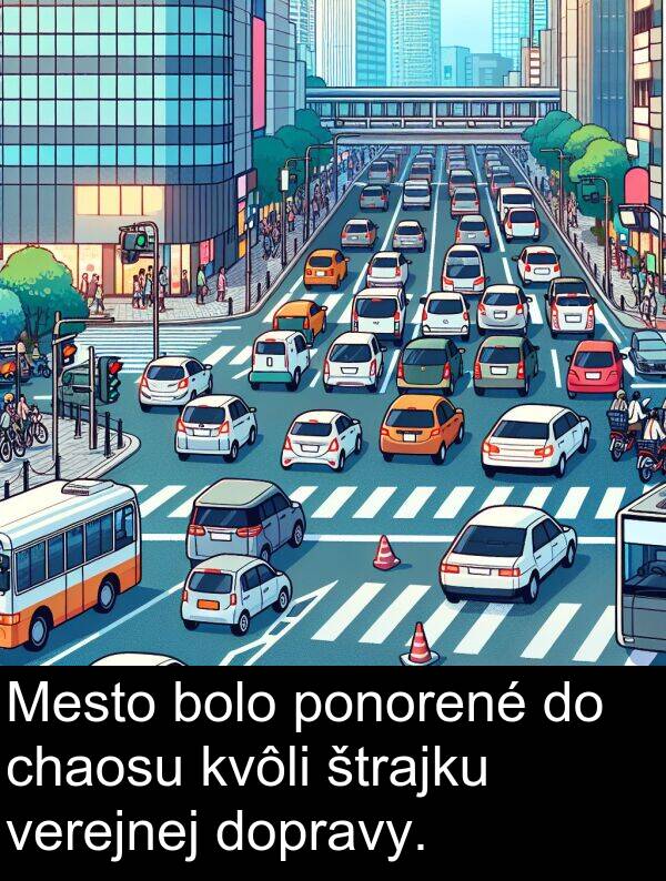 bolo: Mesto bolo ponorené do chaosu kvôli štrajku verejnej dopravy.