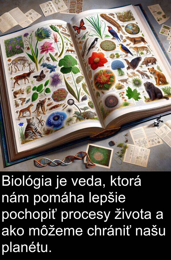 nám: Biológia je veda, ktorá nám pomáha lepšie pochopiť procesy života a ako môžeme chrániť našu planétu.