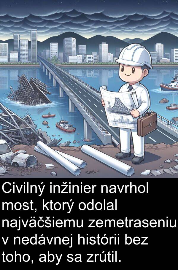 histórii: Civilný inžinier navrhol most, ktorý odolal najväčšiemu zemetraseniu v nedávnej histórii bez toho, aby sa zrútil.