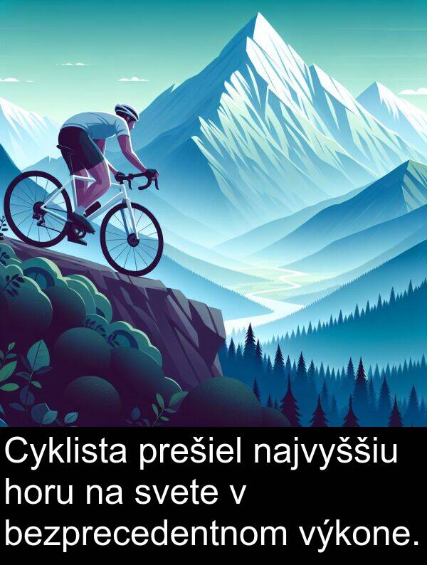 svete: Cyklista prešiel najvyššiu horu na svete v bezprecedentnom výkone.