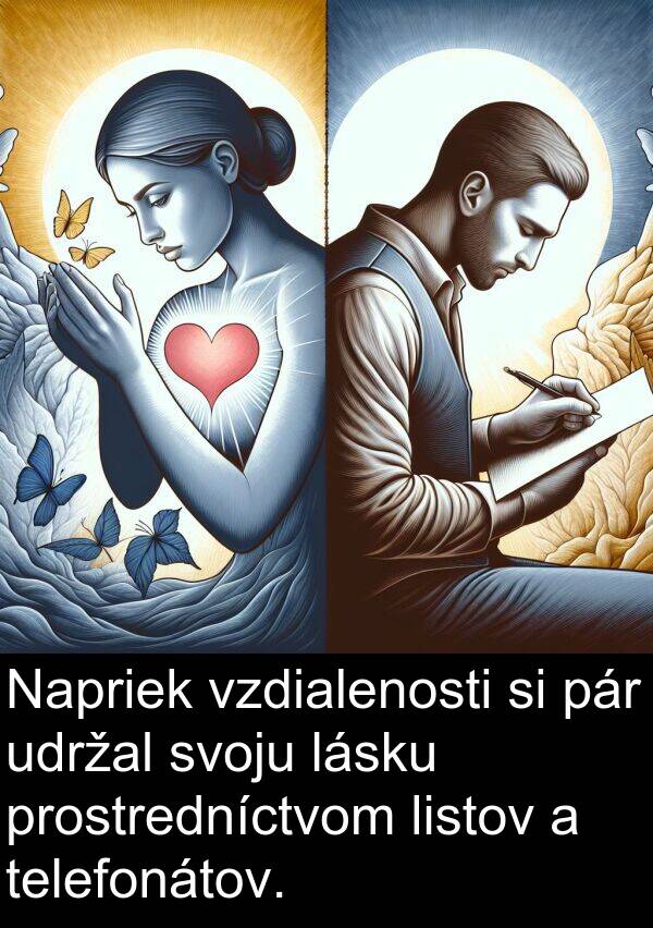 lásku: Napriek vzdialenosti si pár udržal svoju lásku prostredníctvom listov a telefonátov.