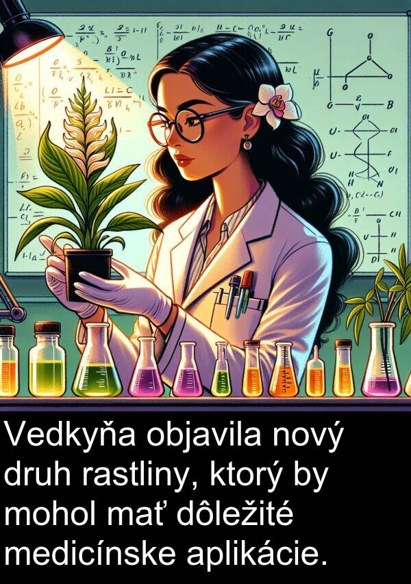 objavila: Vedkyňa objavila nový druh rastliny, ktorý by mohol mať dôležité medicínske aplikácie.