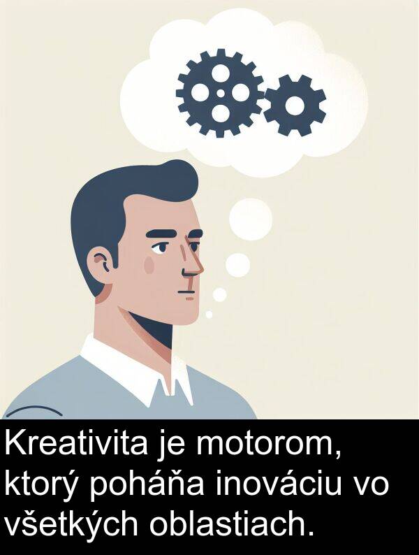 všetkých: Kreativita je motorom, ktorý poháňa inováciu vo všetkých oblastiach.