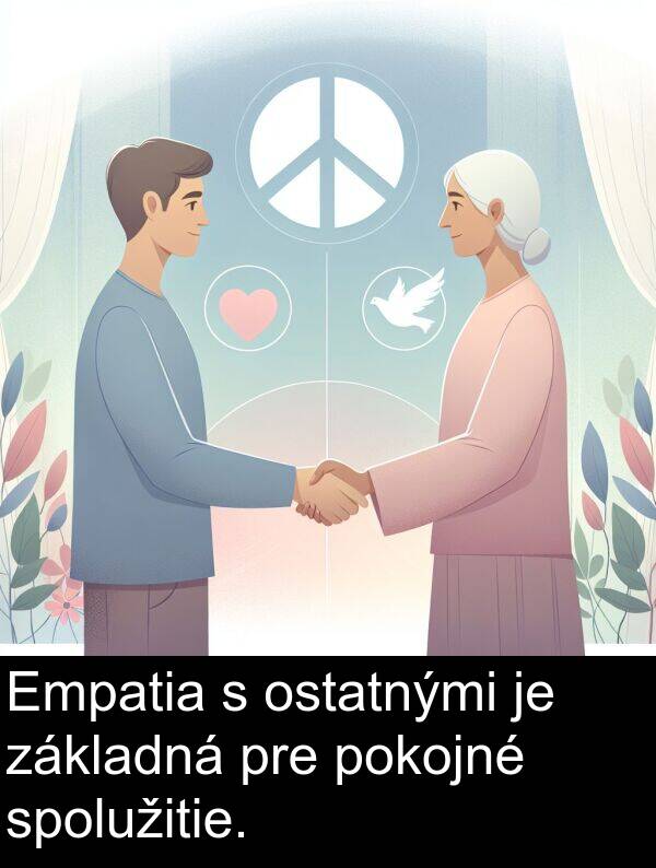 základná: Empatia s ostatnými je základná pre pokojné spolužitie.