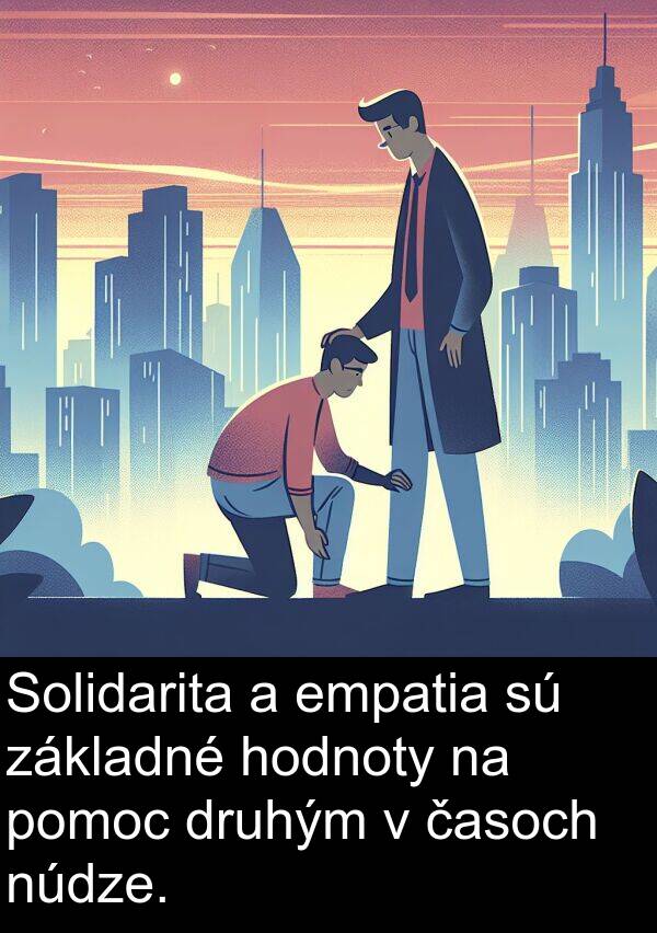druhým: Solidarita a empatia sú základné hodnoty na pomoc druhým v časoch núdze.