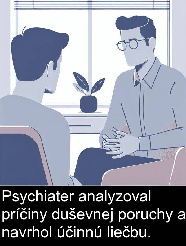 navrhol: Psychiater analyzoval príčiny duševnej poruchy a navrhol účinnú liečbu.