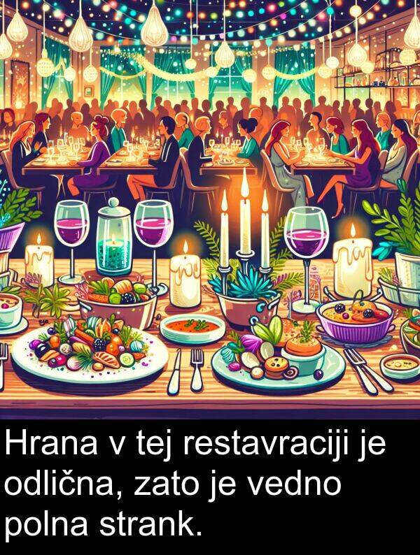 polna: Hrana v tej restavraciji je odlična, zato je vedno polna strank.