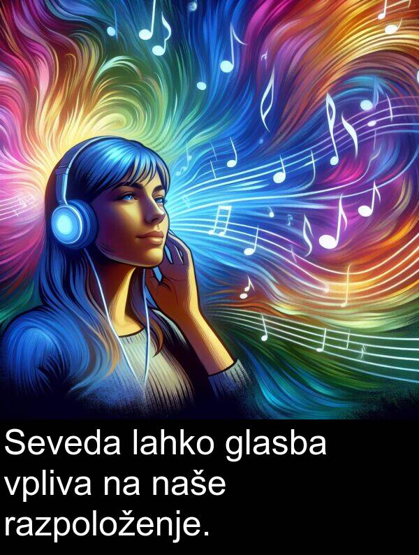 lahko: Seveda lahko glasba vpliva na naše razpoloženje.