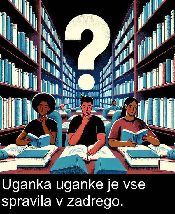 zadrego: Uganka uganke je vse spravila v zadrego.
