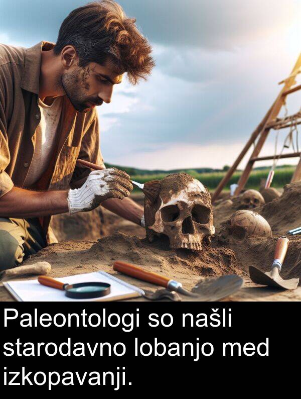 našli: Paleontologi so našli starodavno lobanjo med izkopavanji.