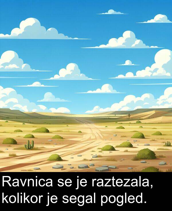 segal: Ravnica se je raztezala, kolikor je segal pogled.