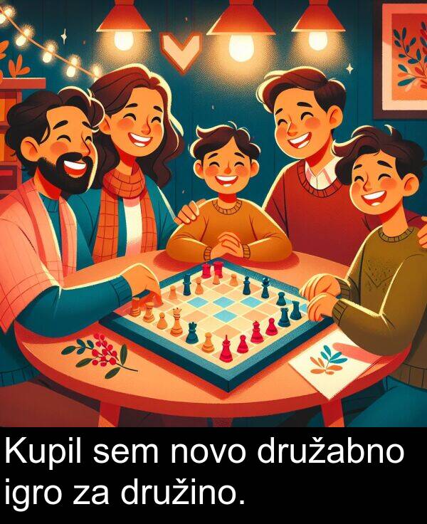 sem: Kupil sem novo družabno igro za družino.