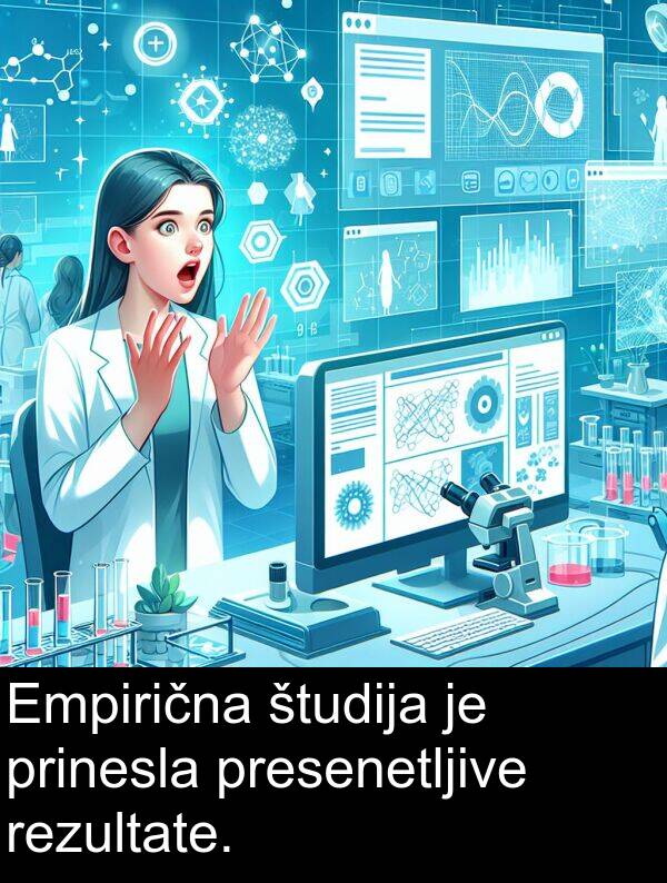 presenetljive: Empirična študija je prinesla presenetljive rezultate.