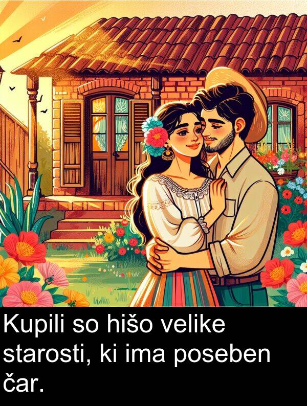 hišo: Kupili so hišo velike starosti, ki ima poseben čar.